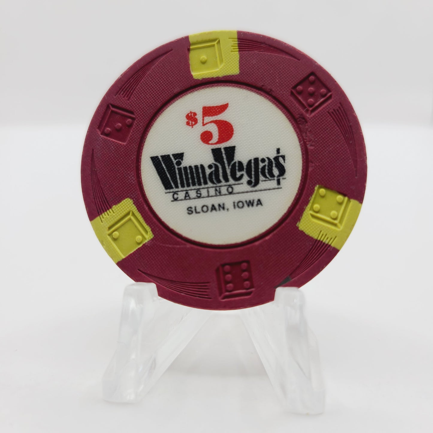 Winna Vegas Hotel Casino Sloan Iowa $5 Casino Chip