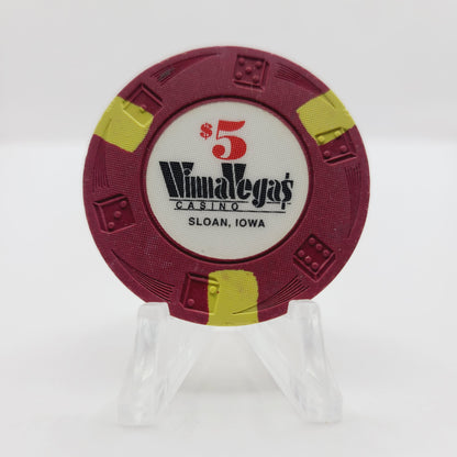 Winna Vegas Hotel Casino Sloan Iowa $5 Casino Chip