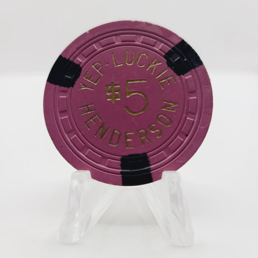 Lucky Club Casino Henderson Nevada 1962 $5 Casino Chip N6490