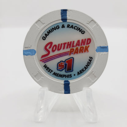 Southland Park Gaming & Racing Casino West Memphis Arkansas $1 Casino Chip