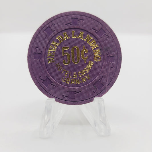 Nevada Landing Casino Jean Nevada 1989 $.50  Casino Chip N3013