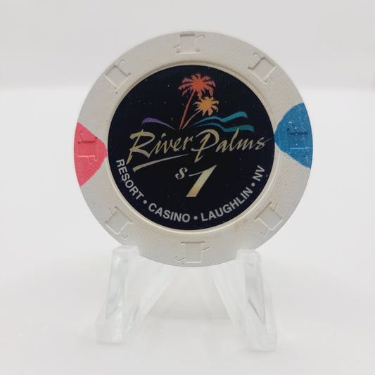 River Palms Resort Casino Laughlin Nevada 1998 $1 Casino Chip V3309