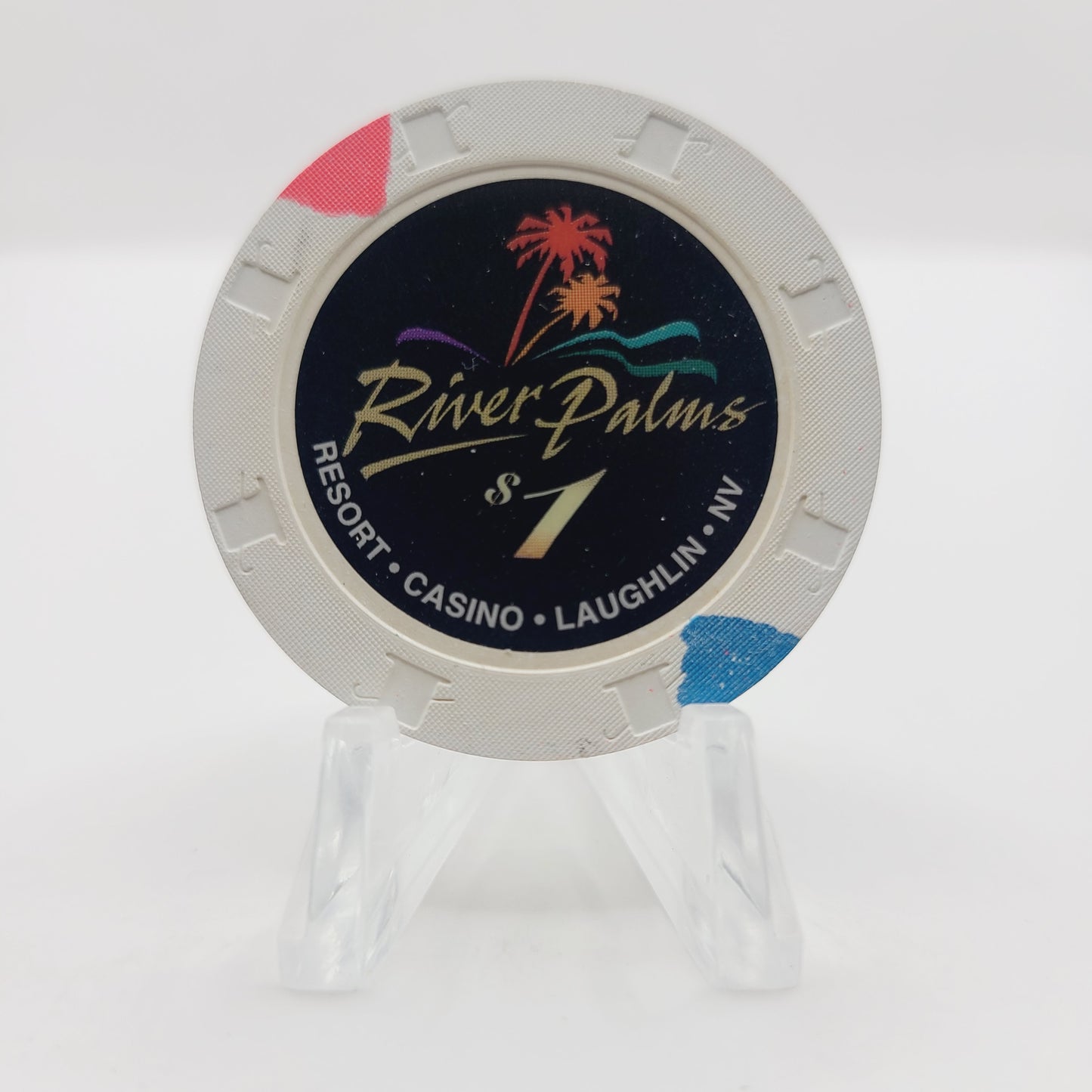 River Palms Resort Casino Laughlin Nevada 1998 $1 Casino Chip V3309