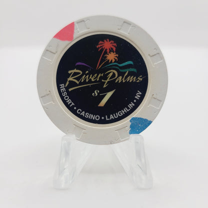 River Palms Resort Casino Laughlin Nevada 1998 $1 Casino Chip V3309