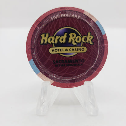Hard Rock Hotel & Casino Sacramento California 2019 $5 Chip
