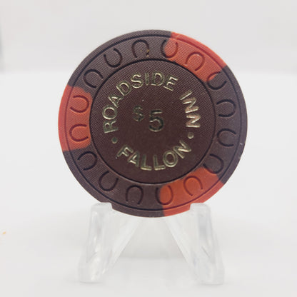 Roadside Inn Casino Fallon Nevada 1970's $5 Casino Chip N3323