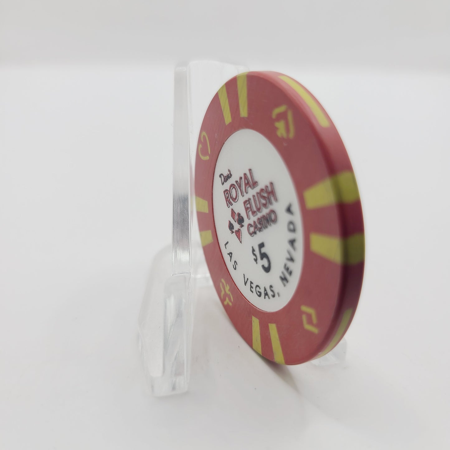 Dan's Royal Flush Casino Las Vegas Nevada 1991 $5 Casino Chip N7801