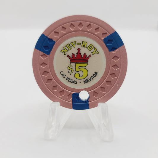 Royal Nevada Hotel Casino Las Vegas Nevada 1958 $5 Casino Chip N2085.C *Drilled