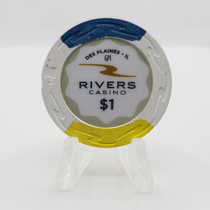 Rivers Casino Des Plaines Illinois 2011 $1 Casino Chip