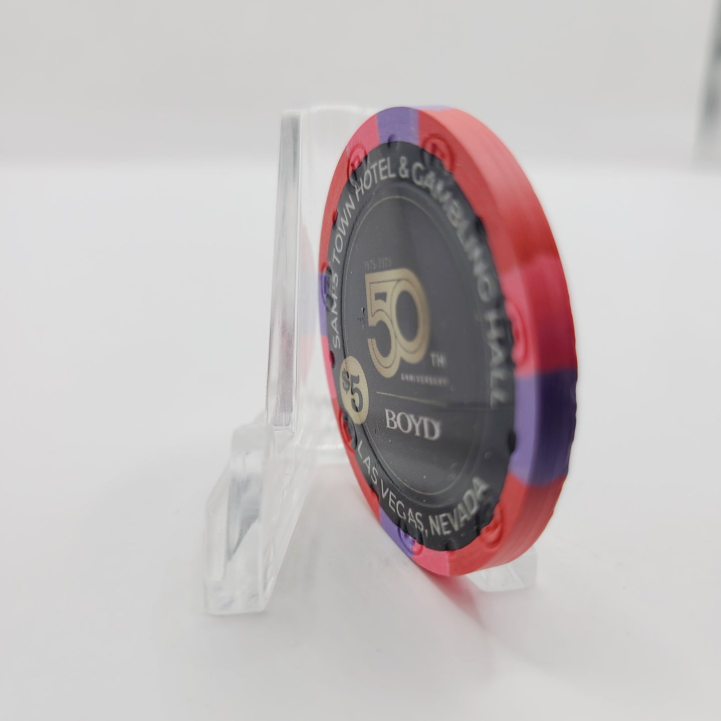 Sam's Town Hotel Casino Las Vegas Nevada 2025 "Boyd 50th Anniversary" $5 Casino Chip