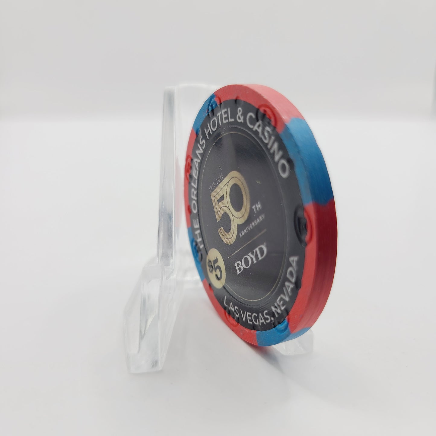 The Orleans Hotel Casino Las Vegas Nevada 2025 "Boyd 50th Anniversary" $5 Casino Chip