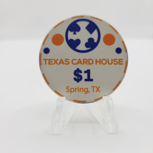 Texas Card House Spring Texas $1 Casino Chip
