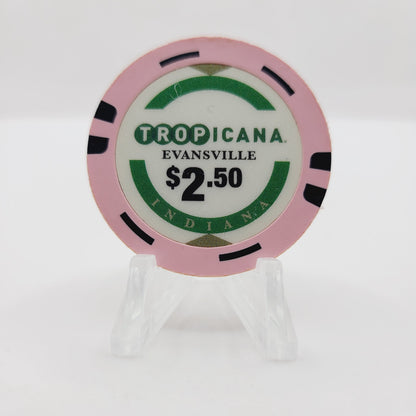 Tropicana Hotel Casino Evansville Indiana 2013 $2.50 Casino Chip