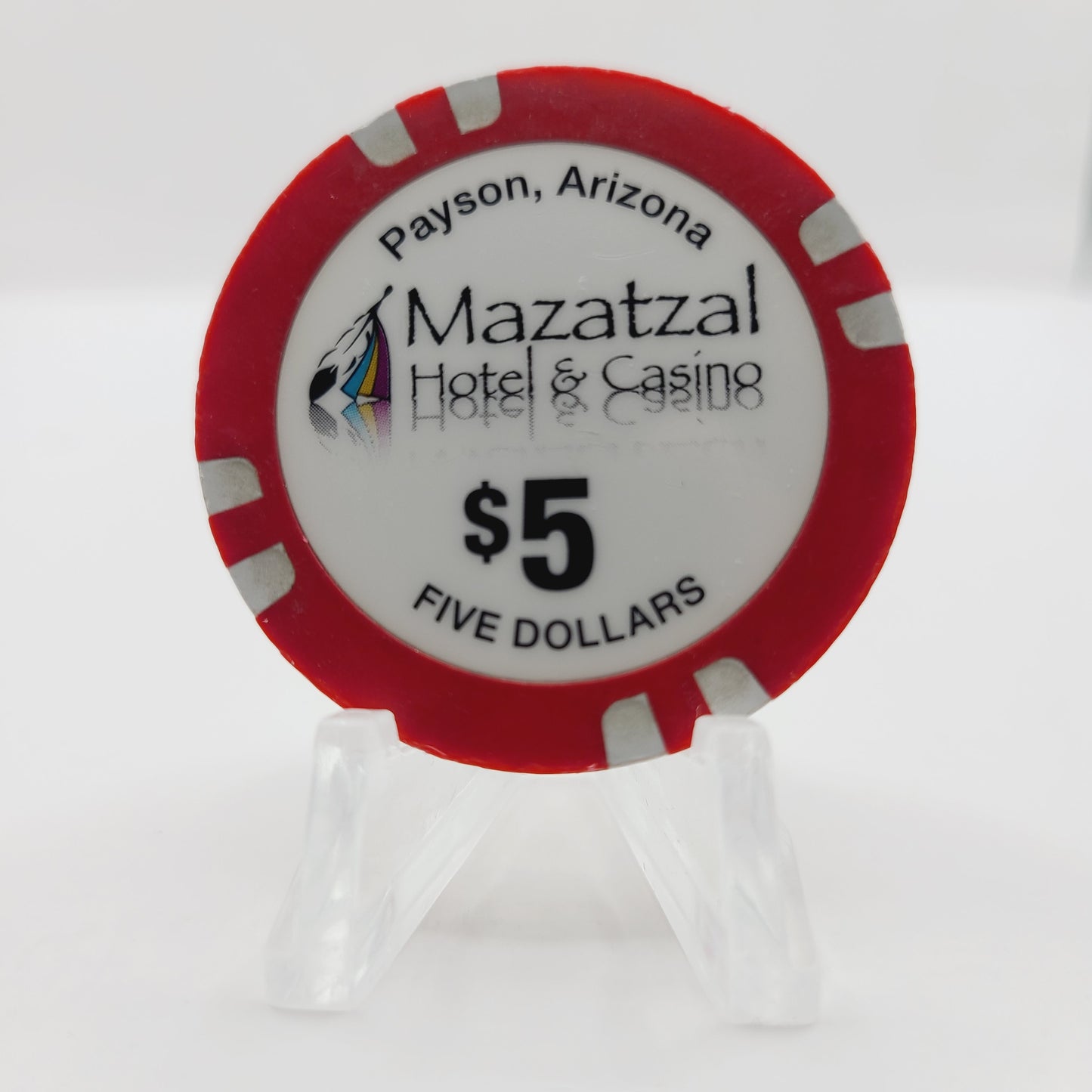 Mazatzal Hotel Casino Payson Arizona 2012 $5 Casino Chip