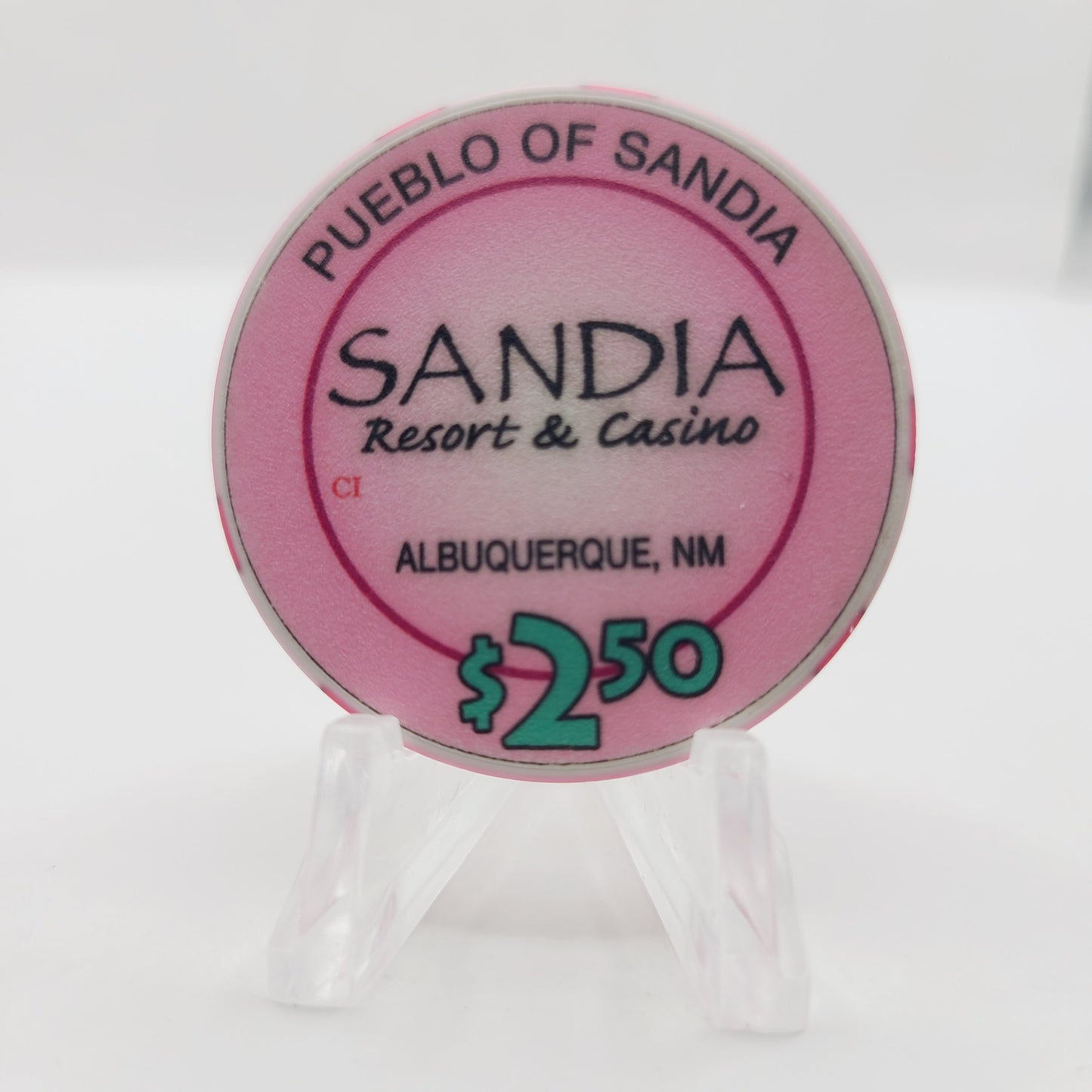 Sandia Resort and Casino Albuquerque New Mexico 2012 $2.50 Casino Chip
