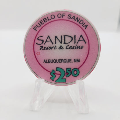 Sandia Resort and Casino Albuquerque New Mexico 2012 $2.50 Casino Chip