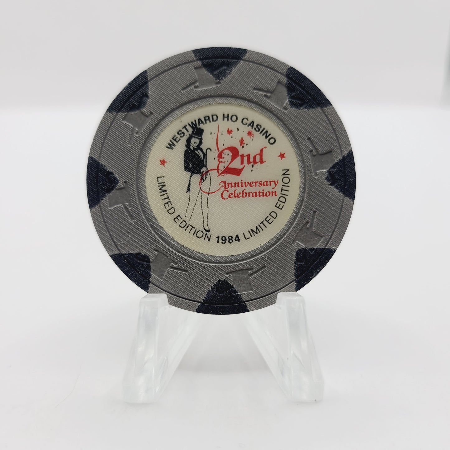 Westward Ho Hotel Casino Las Vegas Nevada 1984 "2nd Anniversary" Casino Chip N2687