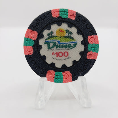 Dunes Hotel Casino Las Vegas Nevada 1989 $100 Casino Chip N4450