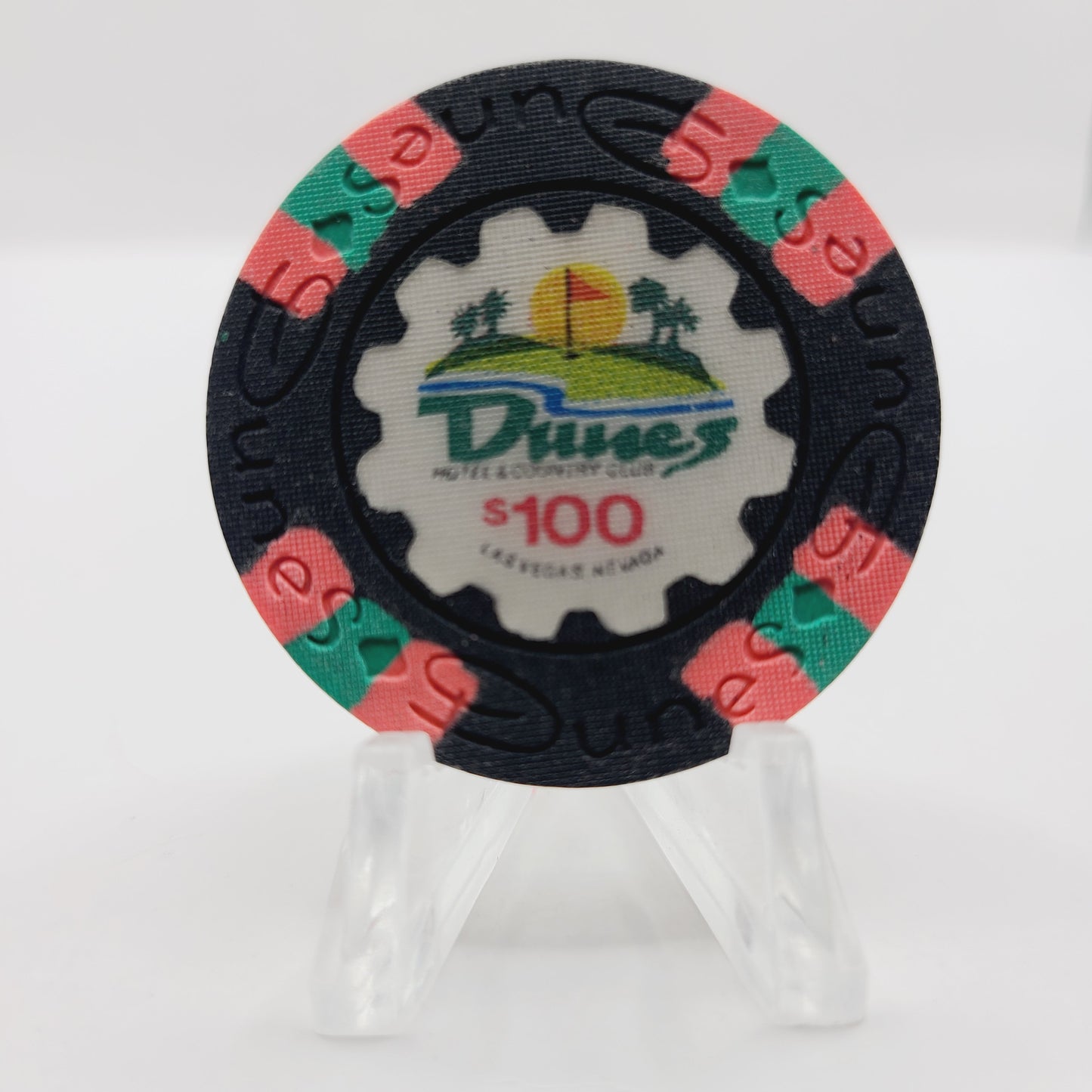 Dunes Hotel Casino Las Vegas Nevada 1989 $100 Casino Chip N4450