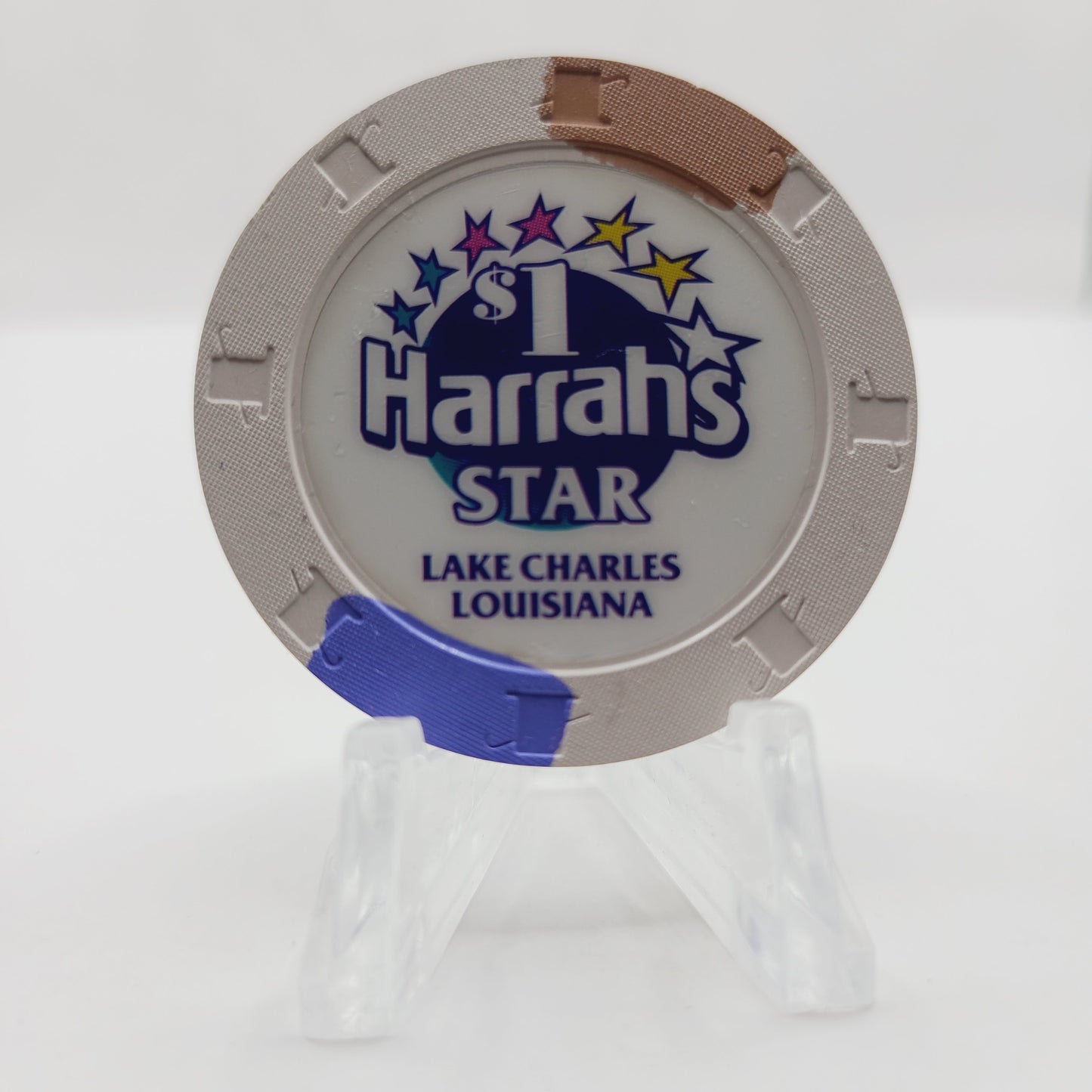 Harrah's star Riverboat Casino Lake Charles Louisiana 2000 $1 Casino Chip