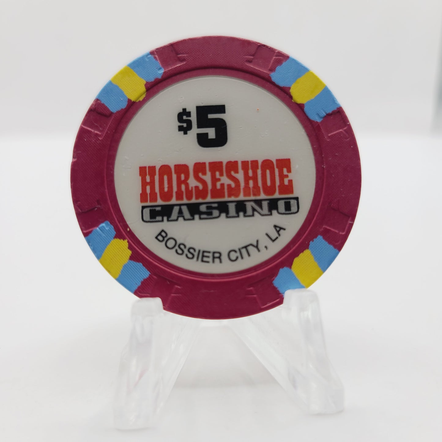 Horseshoe Riverboat Casino  Hotel Bossier City Louisiana $5 Casino Chip