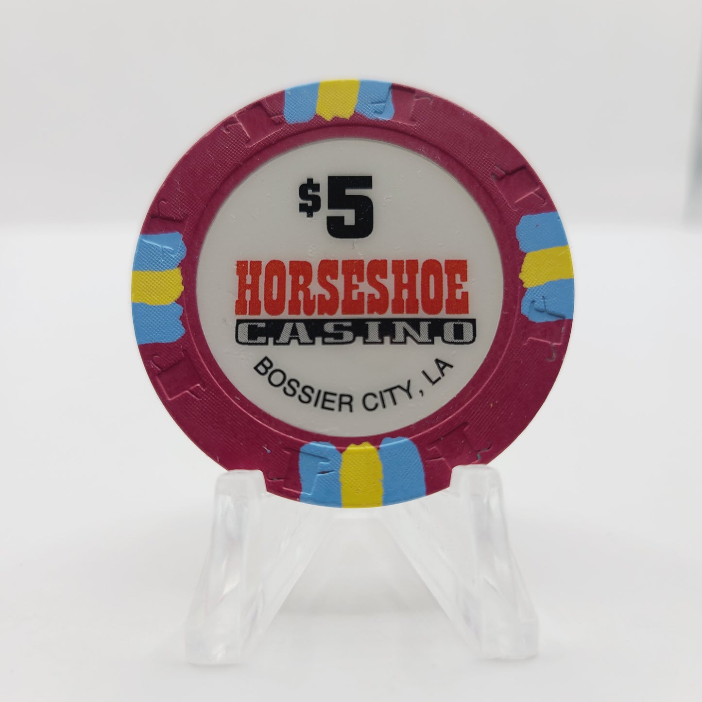 Horseshoe Riverboat Casino  Hotel Bossier City Louisiana $5 Casino Chip