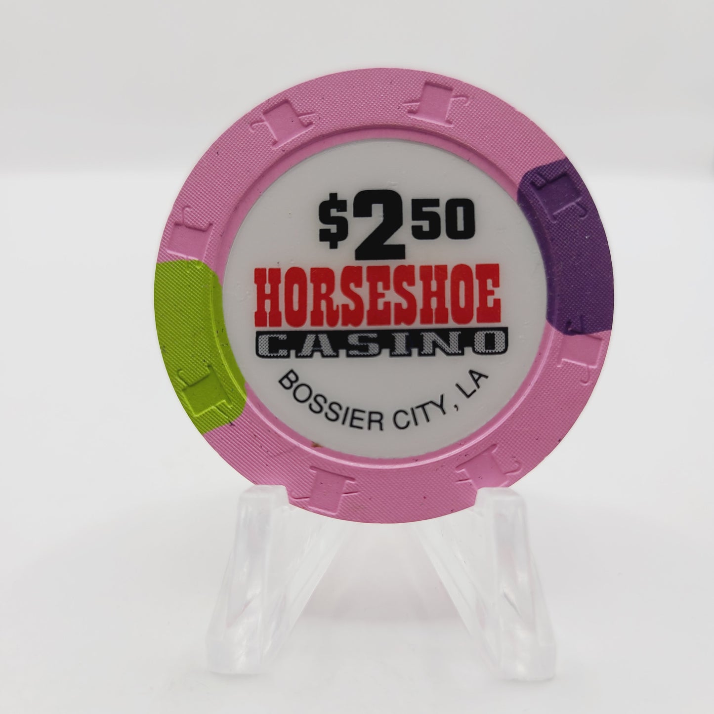 Horseshoe Hotel Riverboat Casino Bossier City Louisiana $2.50 Casino Chip