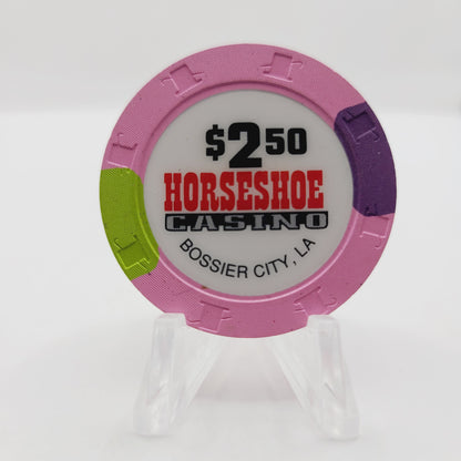 Horseshoe Hotel Riverboat Casino Bossier City Louisiana $2.50 Casino Chip