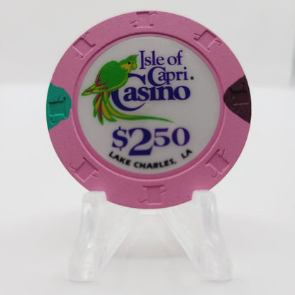 Isle of Capri Hotel Casino Lake Charles Louisiana 1996 $2.50 Casino Chip
