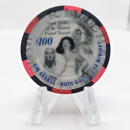 Riviera Hotel Casino Las Vegas Nevada 2005 "Fabulous at 50, 50th Anniversary" $100 Limited Casino Chip E4559