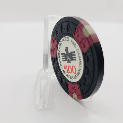 Thunderbird Hotel Casino Las Vegas Nevada 1973 $100 Casino Chip N2246