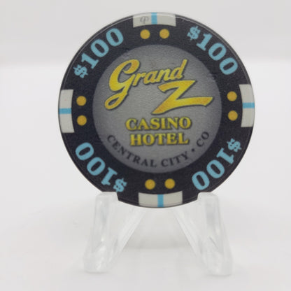 Grand Z Hotel Casino Central City Colorado 2017 $100 Casino Chip