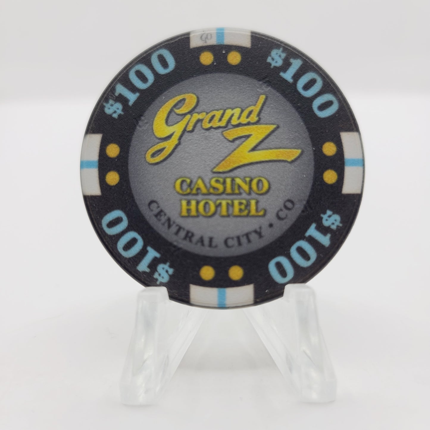 Grand Z Hotel Casino Central City Colorado 2017 $100 Casino Chip