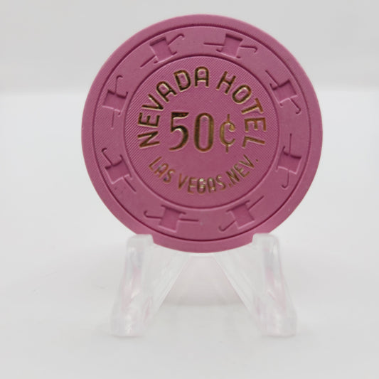 Nevada Hotel Casino Las Vegas Nevada 1980's $.50 Casino Chip N3012