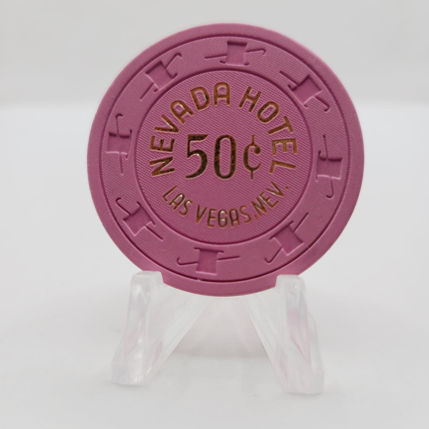 Nevada Hotel Casino Las Vegas Nevada 1980's $.50 Casino Chip N3012