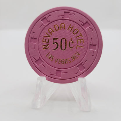 Nevada Hotel Casino Las Vegas Nevada 1980's $.50 Casino Chip N3012
