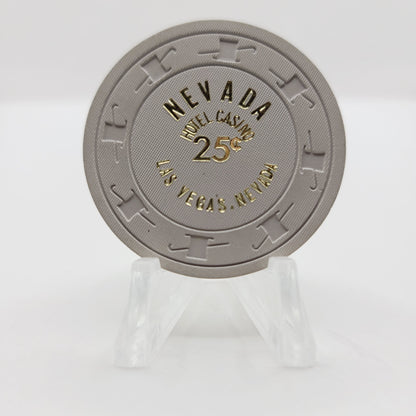 Nevada Hotel Casino Las Vegas Nevada 1974 $.25 Casino Chip N7303