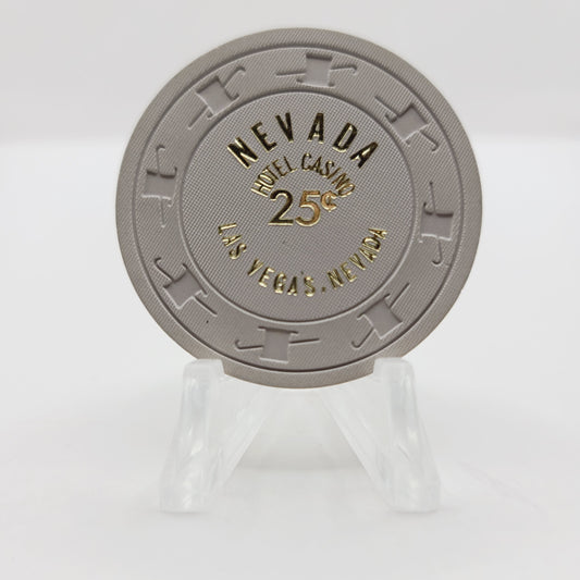 Nevada Hotel Casino Las Vegas Nevada 1974 $.25 Casino Chip N7303