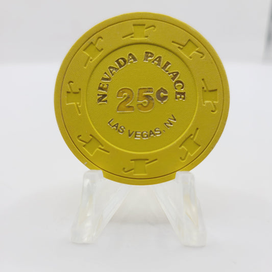 Nevada Palace Casino Las Vegas Nevada 1988 $.25 Casino Chip N1965