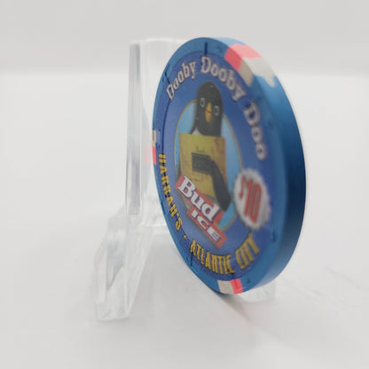Harrah's Resort Casino Atlantic City New Jersey $10 #Dooby Dooby Doo" Bud Ice Casino Chip #1726