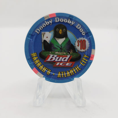 Harrah's Resort Casino Atlantic City New Jersey $10 #Dooby Dooby Doo" Bud Ice Casino Chip #2279