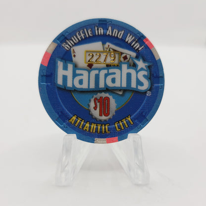 Harrah's Resort Casino Atlantic City New Jersey $10 #Dooby Dooby Doo" Bud Ice Casino Chip #2279
