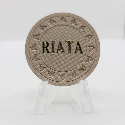 Riata Gambling Hall & Saloon Las Vegas Nevada 1973 $1 Casino Chip N4320