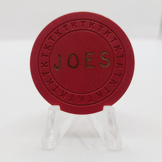 Joe's Tavern Hawthorne Nevada 1942 $.25 Casino Chip  N8648