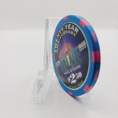 Nevada Palace Casino Las Vegas Nevada 1999 "20 Year Anniversary" $2.50 Casino Chip V5102