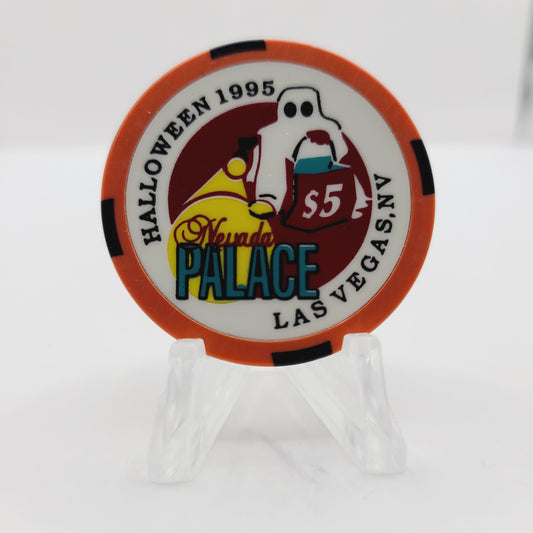 Nevada Palace Hotel Casino Las Vegas Nevada 1995 Halloween $5 Casino Chip  N0493