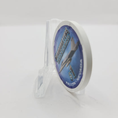 Headquarters Bar Casino Fallon Nevada 2012 "Fighter Plane" $1 Casino Chip D0486