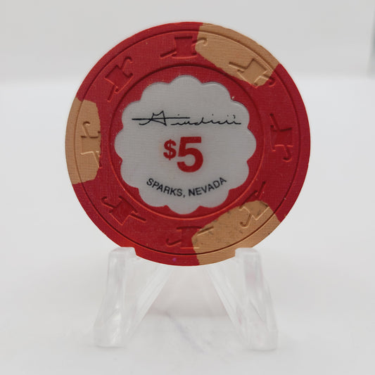 Giudici's "Victorian Gambling Hall" Casino Sparks Nevada 1994 $5 Casino Chip  N1283