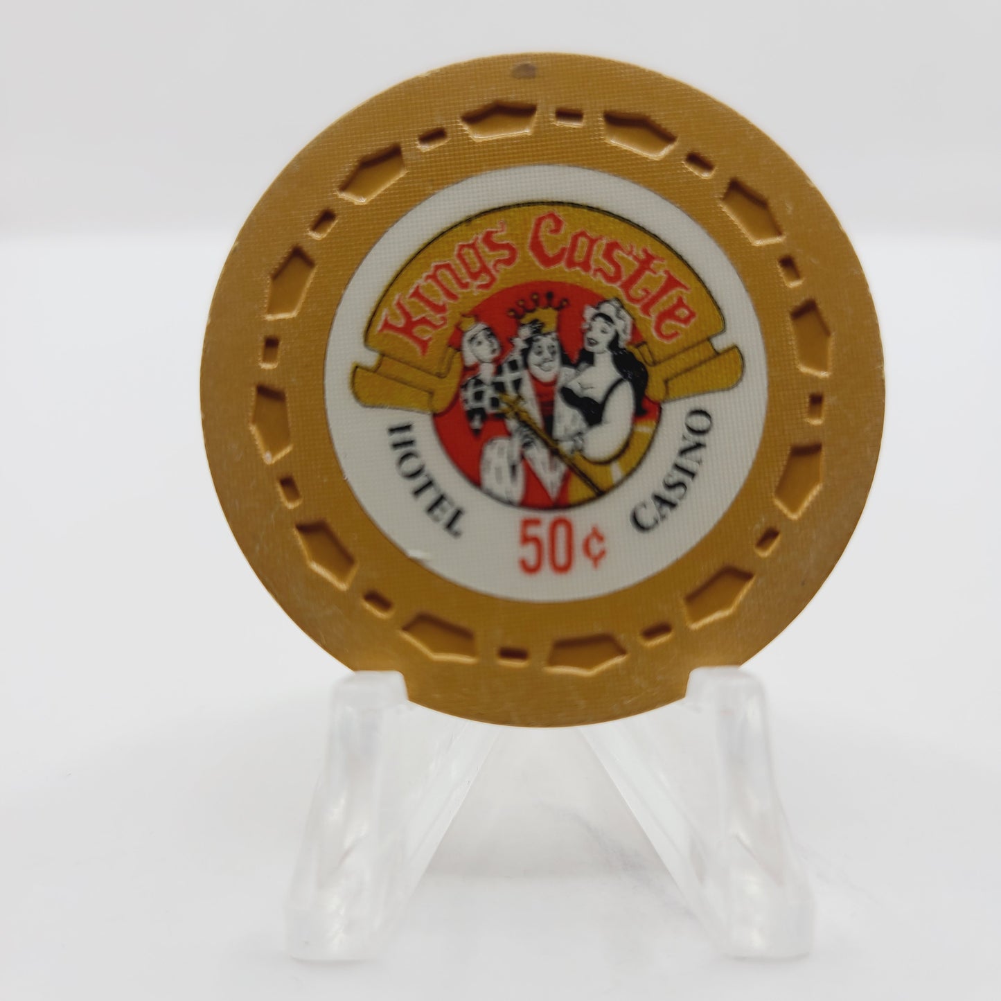 Kings Castle Hotel Casino Lake Tahoe Nevada 1970 $.50 Casino Chip N5207