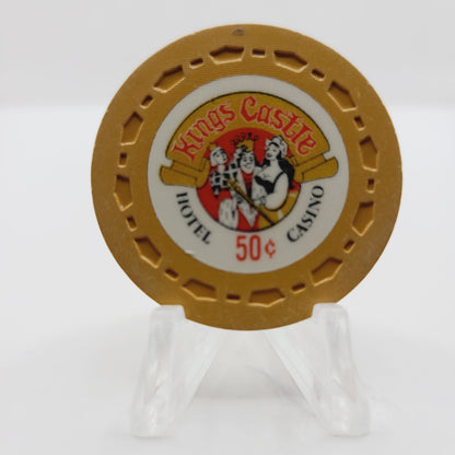 Kings Castle Hotel Casino Lake Tahoe Nevada 1970 $.50 Casino Chip N5207